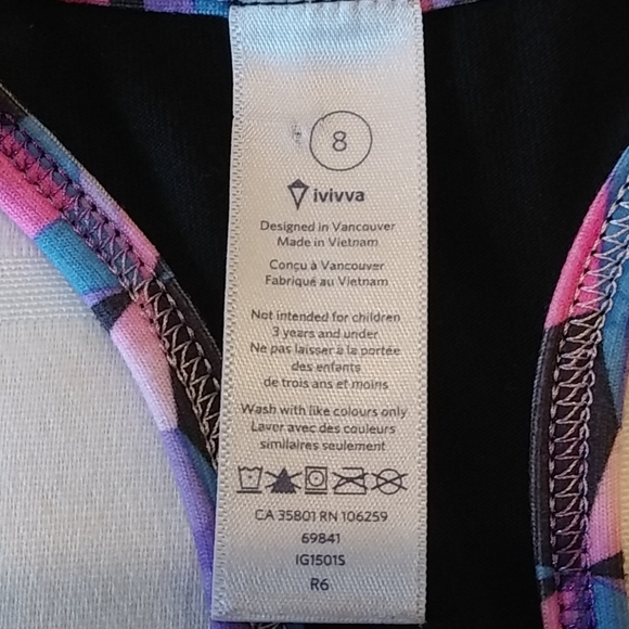 Ivivva Activity Tank Top, Size 8 - Picture 5 of 6